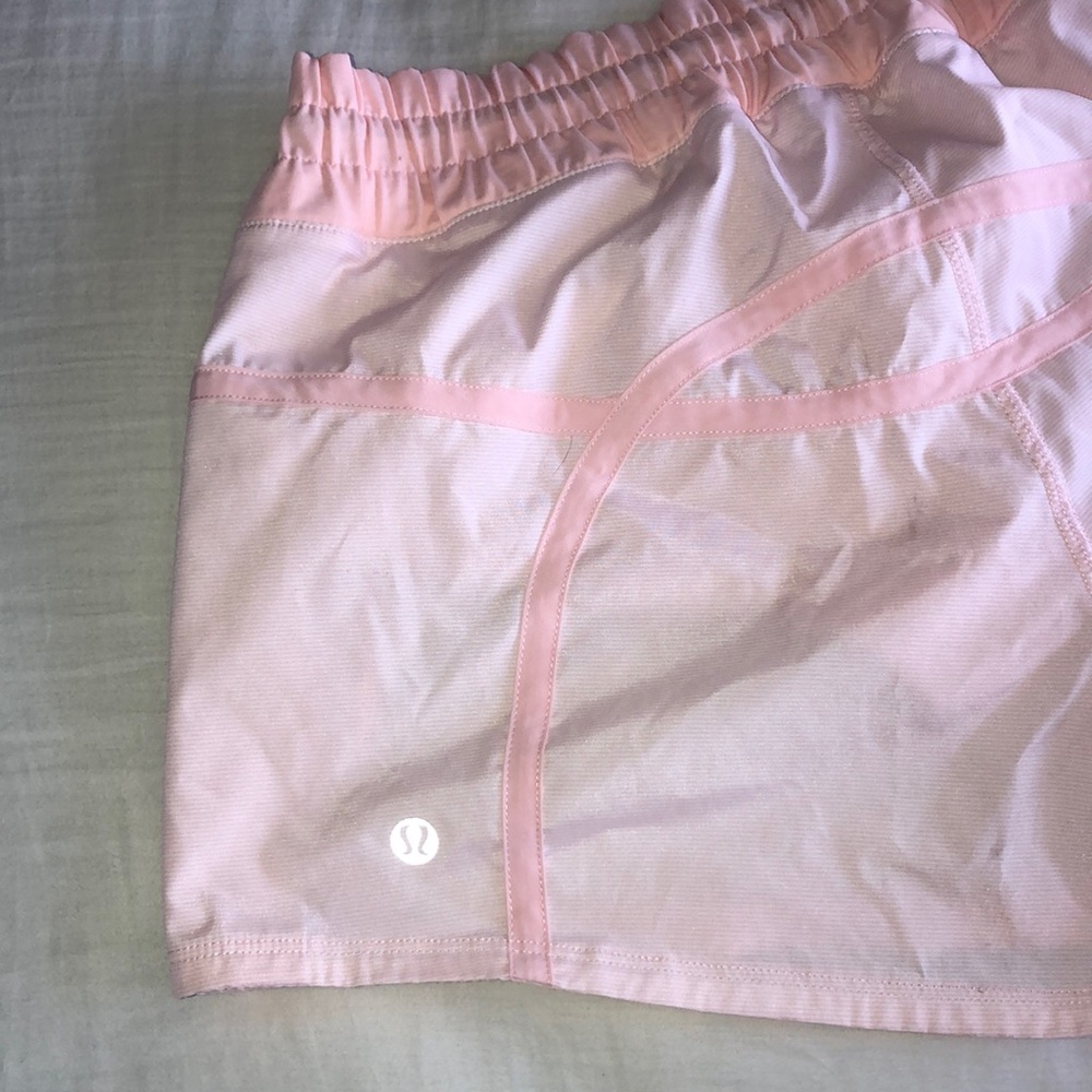 pink lululemon shorts